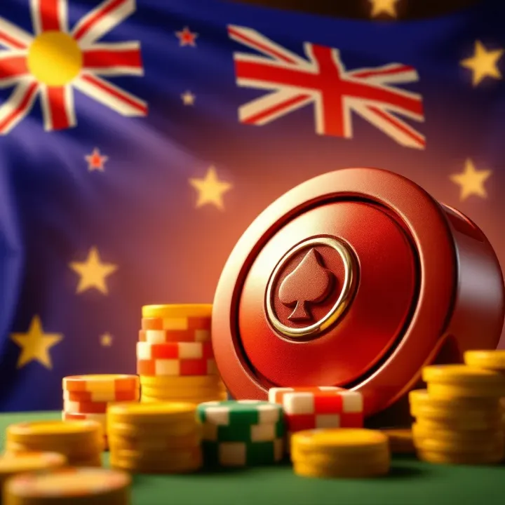 Safe and Secure Bonus Claims for Australian Online Casino Players Illustration of Australian flag with secure online casino gaming elements