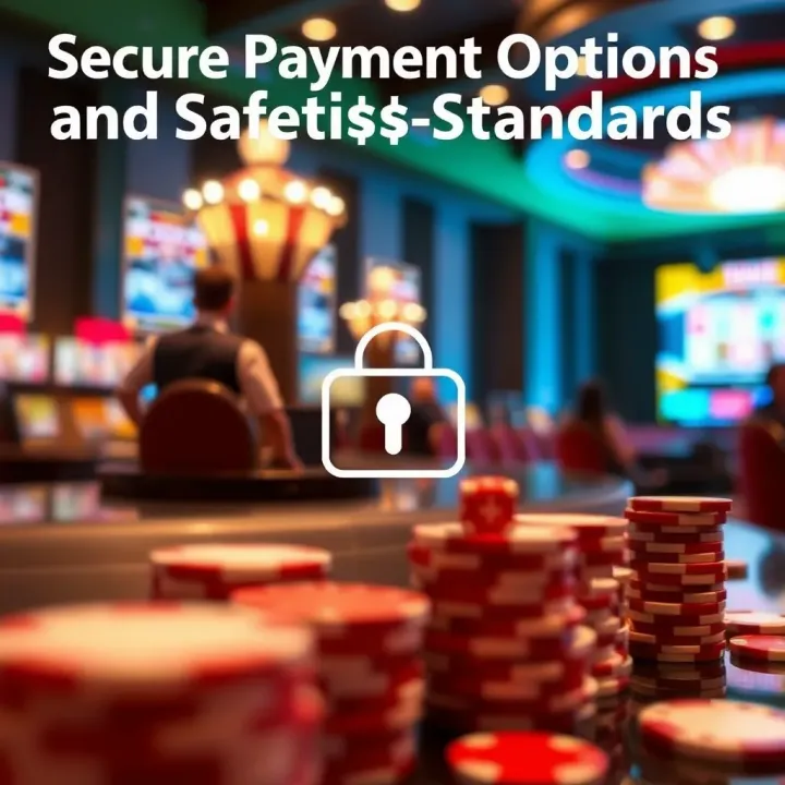 Secure Payment Options and Safety Standards for Australian Casinos Graphic depicting secure payment methods and safety measures for online casino transactions in Australia