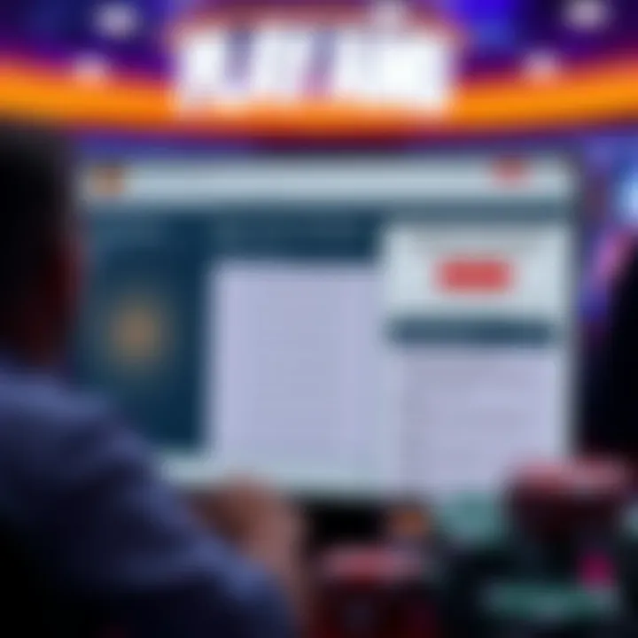 Graphic depicting a customer support chat window and verification checklist for online casino accounts