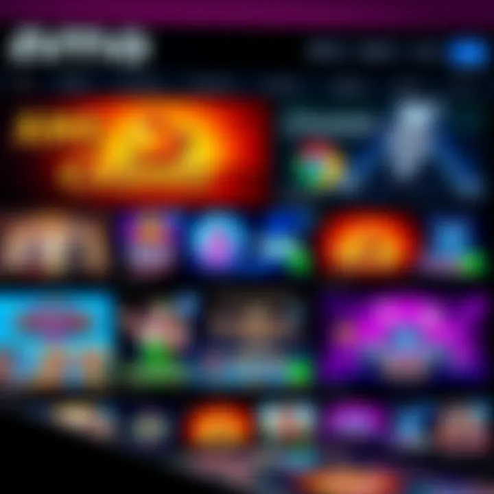 Variety of online casino games displayed on Amo Casino platform