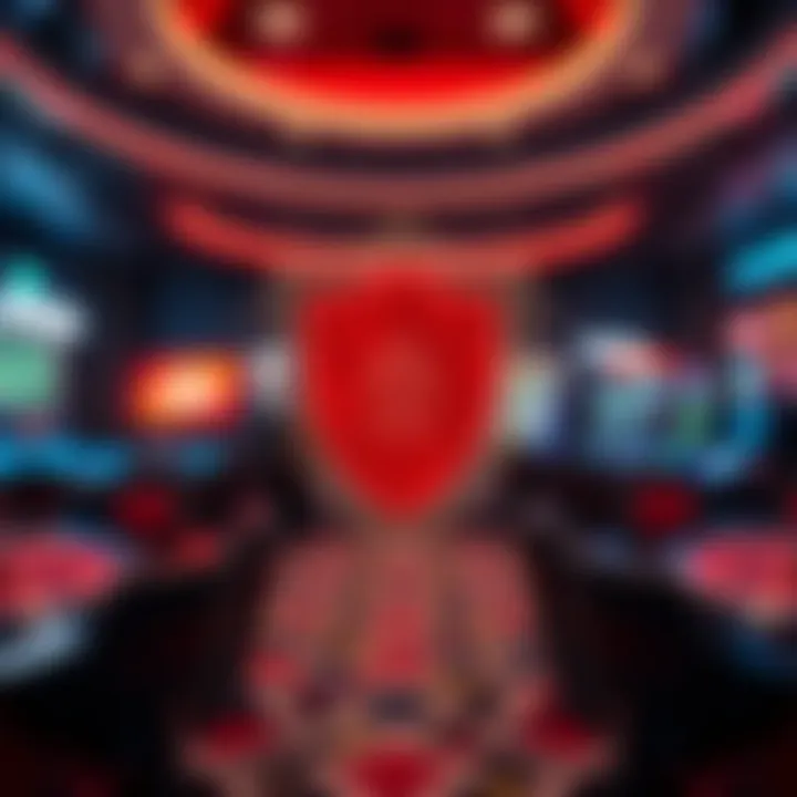 Digital shield symbolizing secure online casino environment