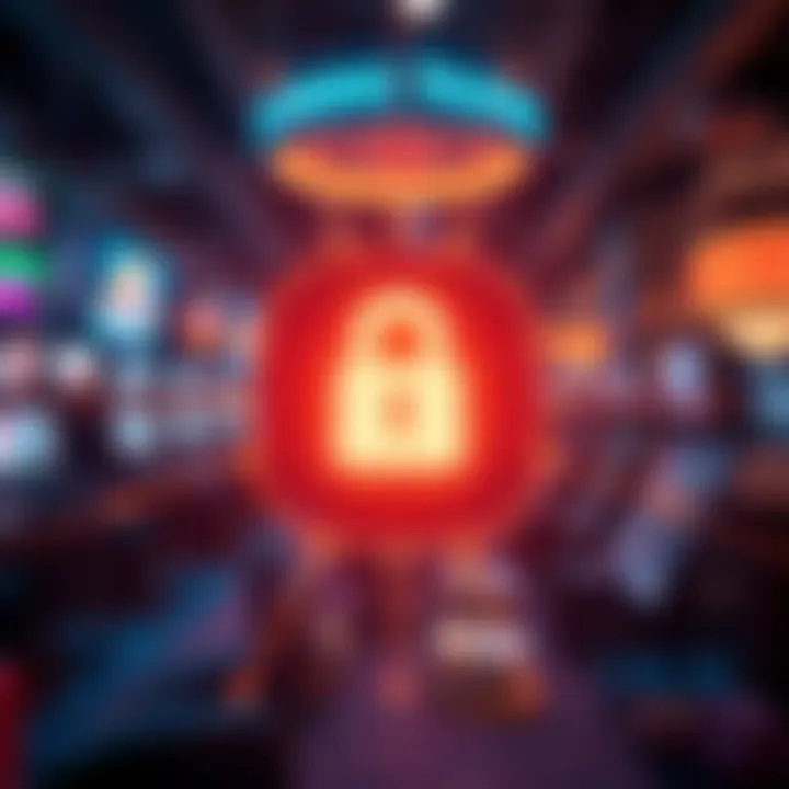 Digital representation of a secure online connection symbolizing trustworthy gaming environments