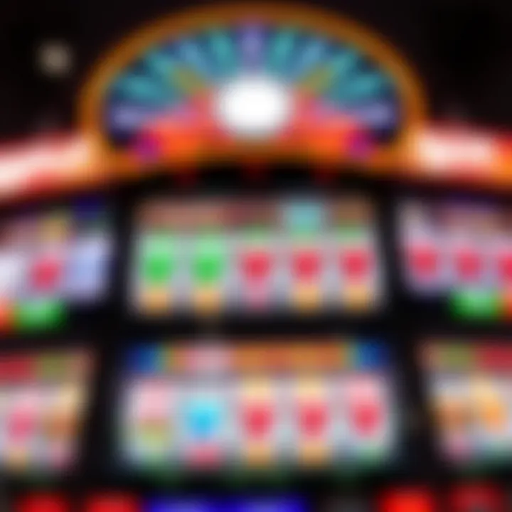 Colorful digital reels displaying a variety of symbols on an Australian online pokies game interface