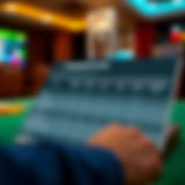 Comparison chart illustrating deposit limit features across different online casinos