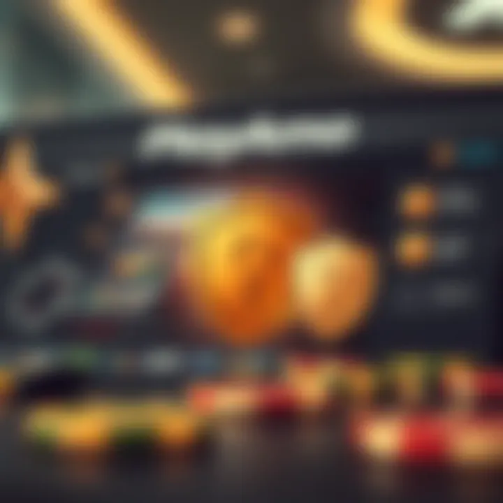 Illustration of secure online payment methods and security shields for PlayAmo Casino