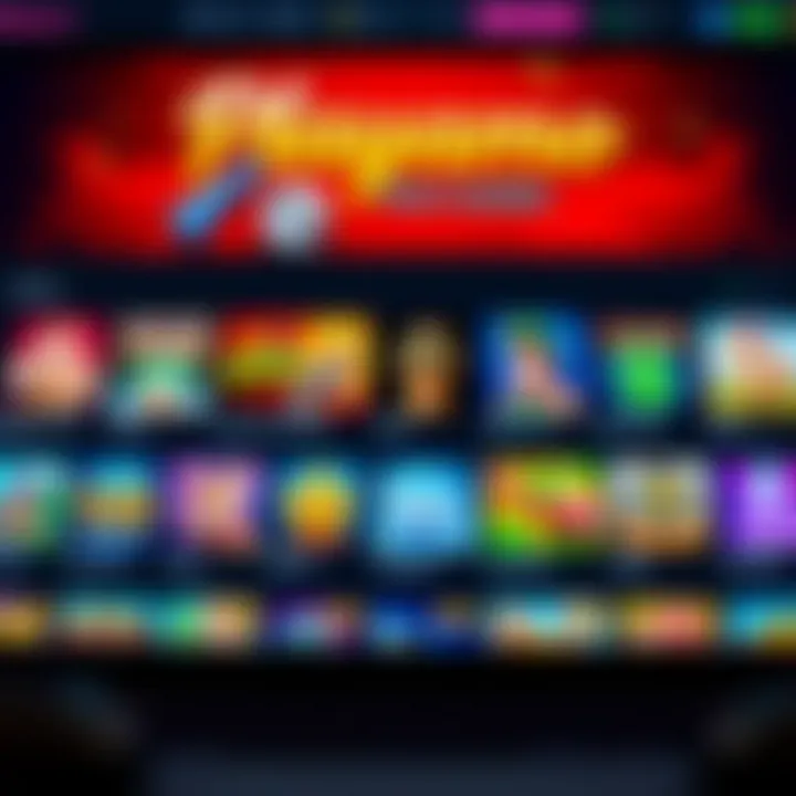 Playamo's Diverse and Engaging Game Selection Vibrant online casino interface showcasing diverse slot games and user-friendly navigation