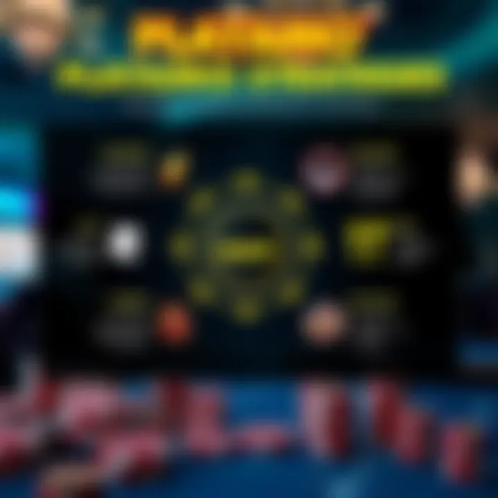 Diagram illustrating key gameplay mechanics and winning strategies for Playamo Giant