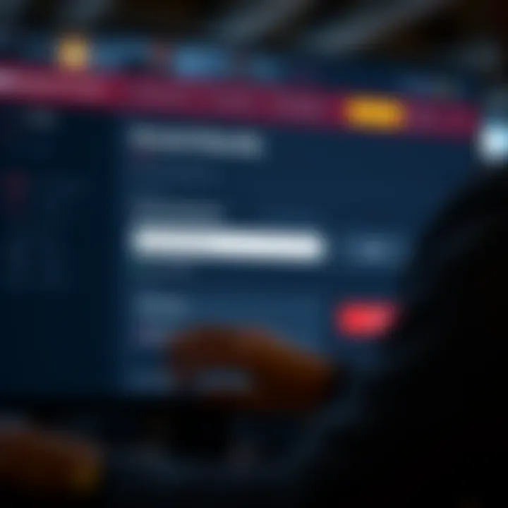 User managing account security settings on an online casino platform