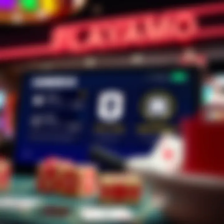 Safe online casino play concept with secure payment options and responsible gambling symbols