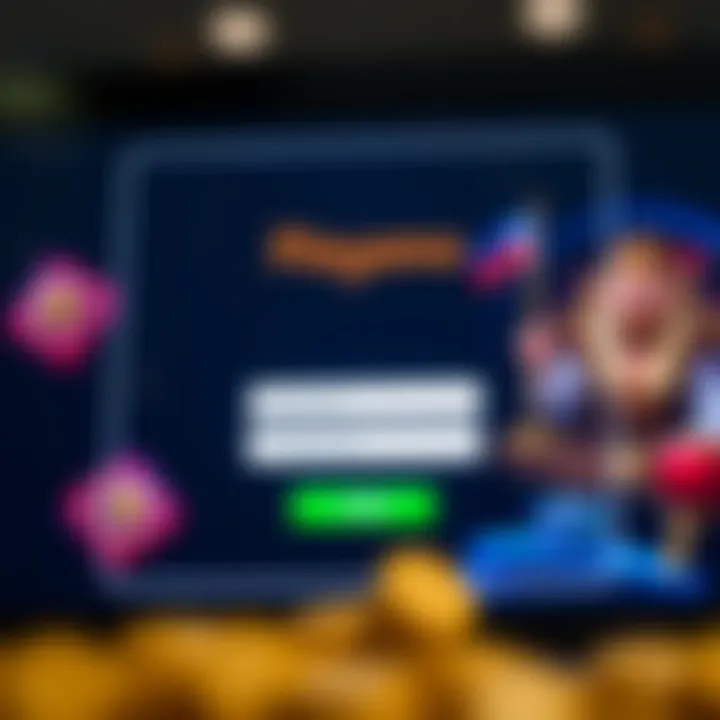 User interface showing Playamo Casino login screen with username and password fields