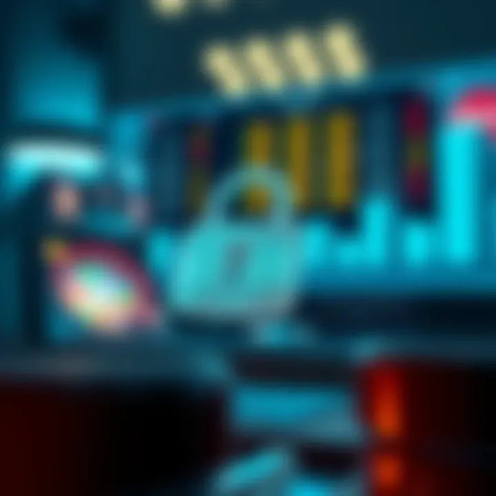 Visual representation of password recovery and account security measures