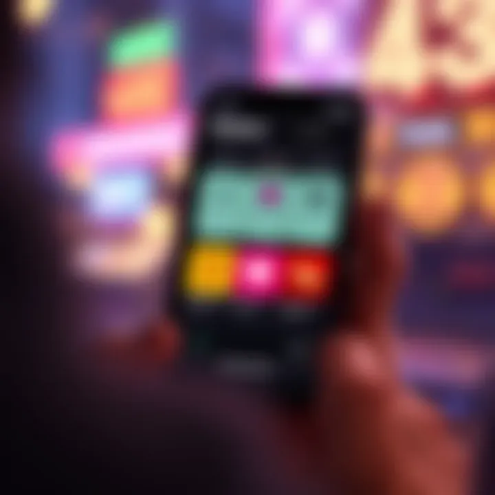 Key Features and Safety of PlayAmo App Mobile phone displaying PlayAmo app features with icons representing safety and compatibility