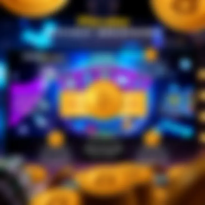 Graphic presenting various types of casino bonuses with a focus on Bitcoin rewards and wagering conditions