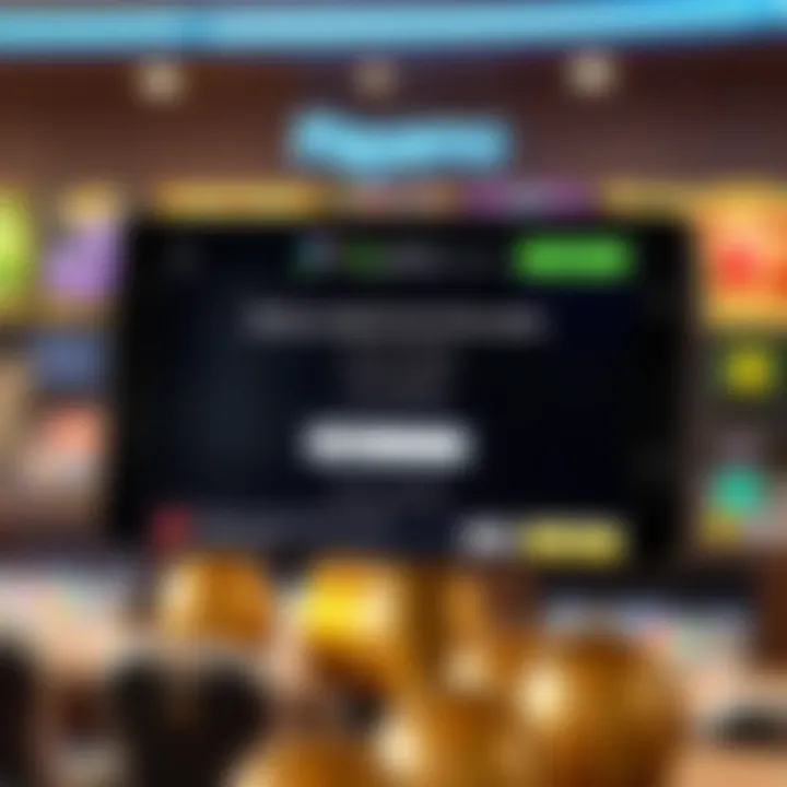 Digital screen displaying promotional code entry for casino bonus activation