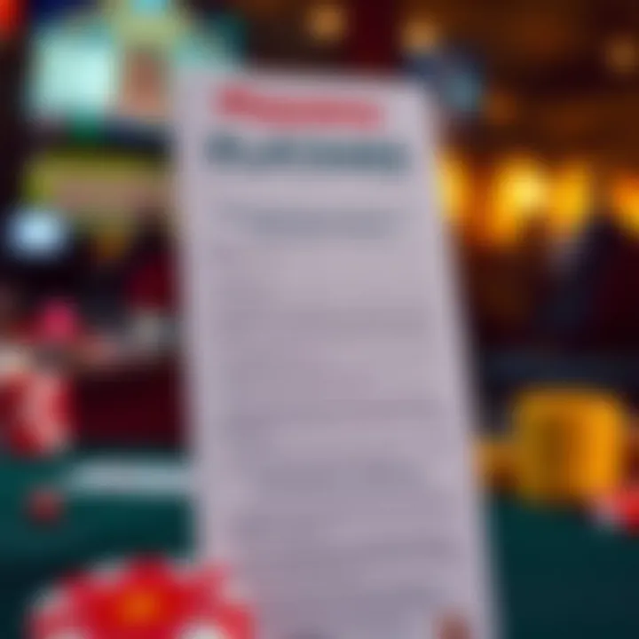 Illustration of a casino bonus voucher with wagering terms and responsible play icons