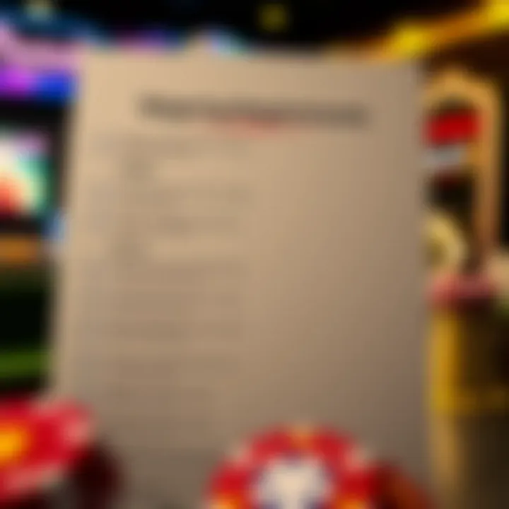 Graphic showing a checklist with wagering requirements and tips for maximizing casino bonuses