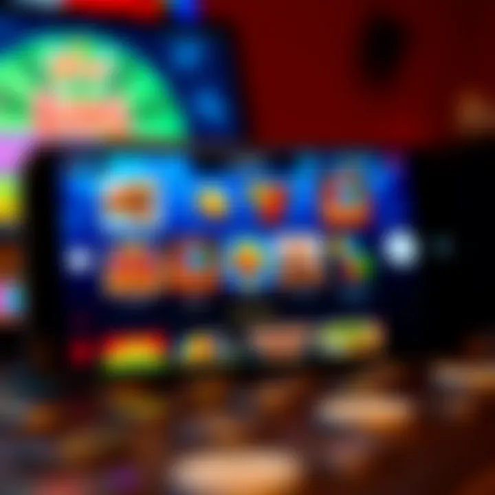 PlayAmo Casino app interface showing a variety of colorful slot games on a smartphone screen