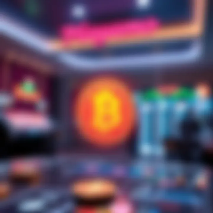Secure Cryptocurrency Transactions at Playamo Casino Secure digital transaction concept with cryptocurrency and casino icons