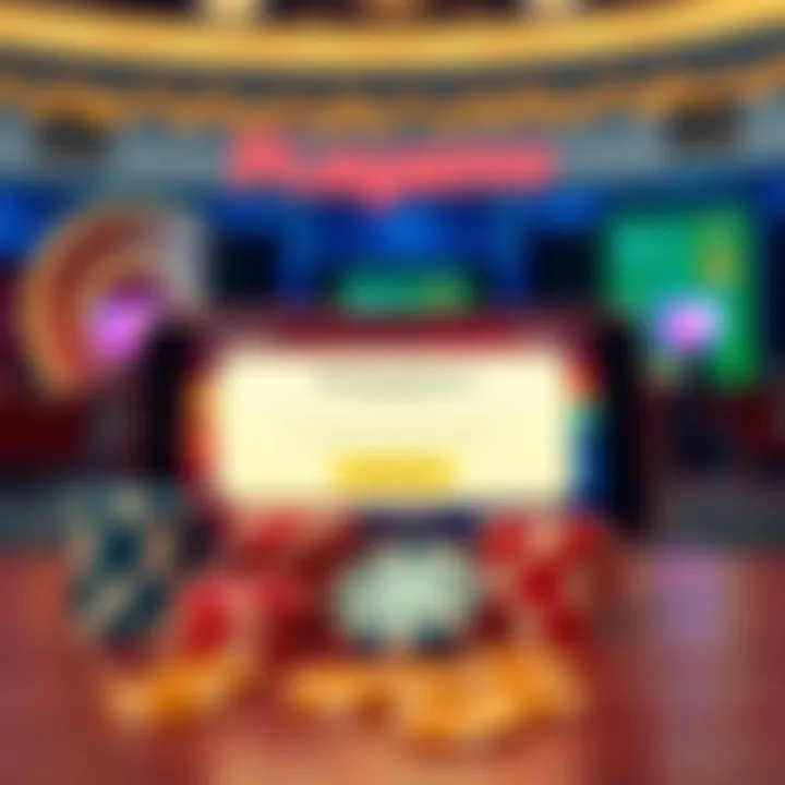 Claiming Bonuses at Playamo Casino Bright casino chips and a mobile device displaying a bonus claim notification