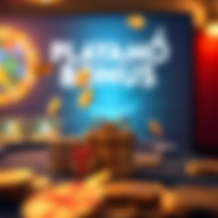 Playamo casino bonus icons showing coins and a gift box representing rewards