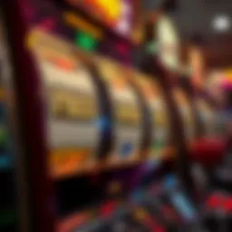 Slot Machine Reels Highlighting Free Spins Feature Illustration of slot machine reels spinning with highlighted free spins symbol