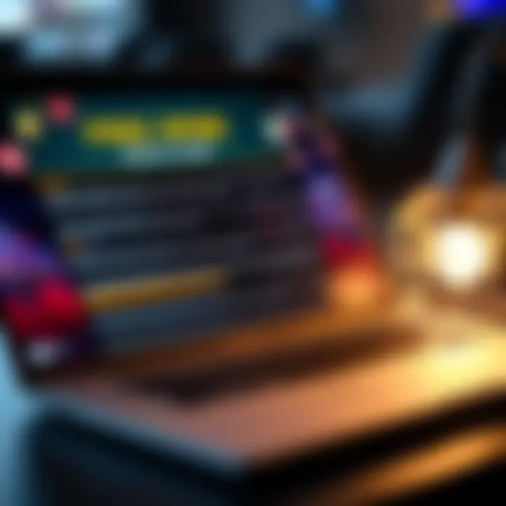 Key Terms and Tips for Maximizing Free Spins at Playamo Casino Graphic showing terms and conditions highlighted alongside a laptop displaying casino rewards