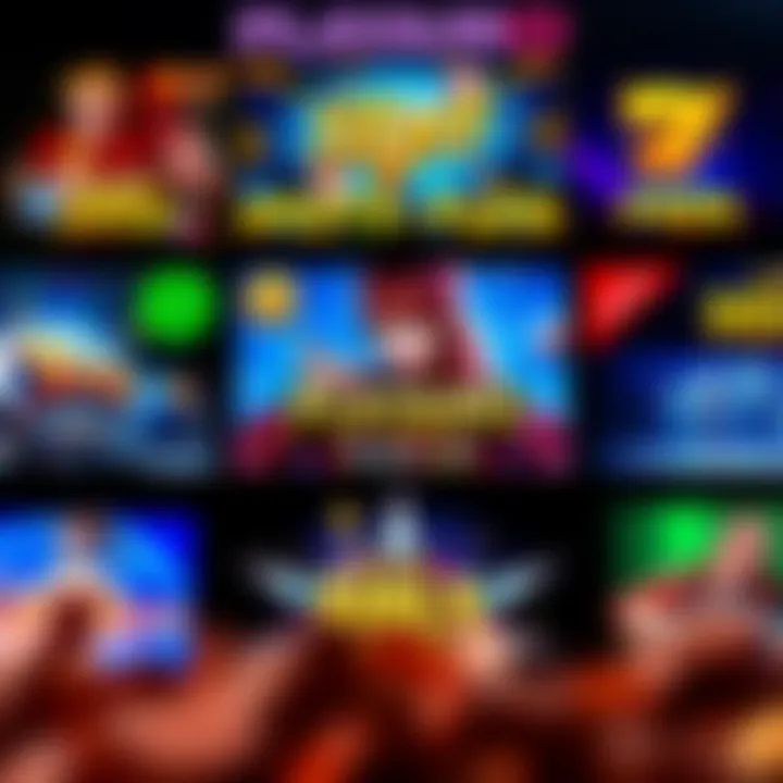 Casino game selection highlighting popular slots and table games for Australian players