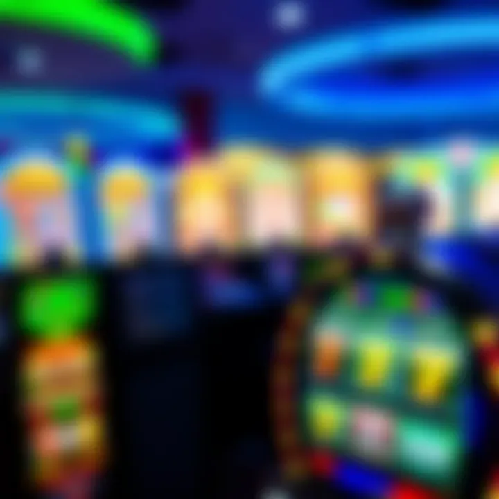 Colorful online casino game interface showing slot reels and vibrant graphics