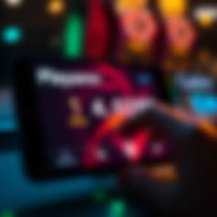 Illustration of a casino bonus code being entered on a digital device with glowing effects