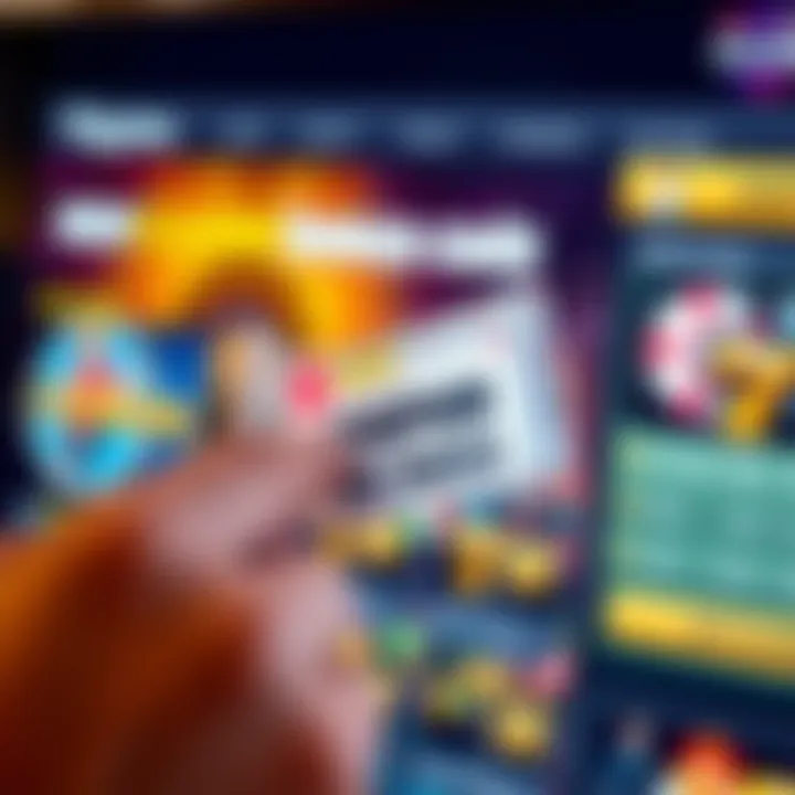 Illustration of a digital coupon being redeemed on an online casino platform
