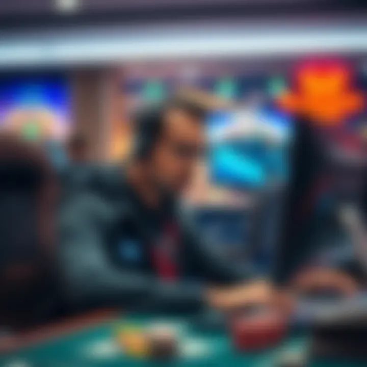 Customer support representative assisting with online casino dispute resolution