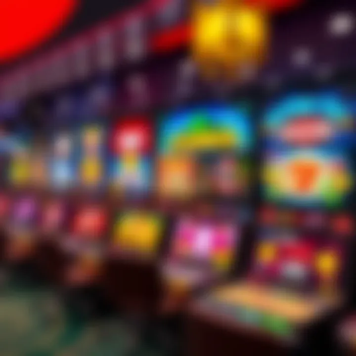 Colorful online casino game selection with vibrant graphics and engaging themes