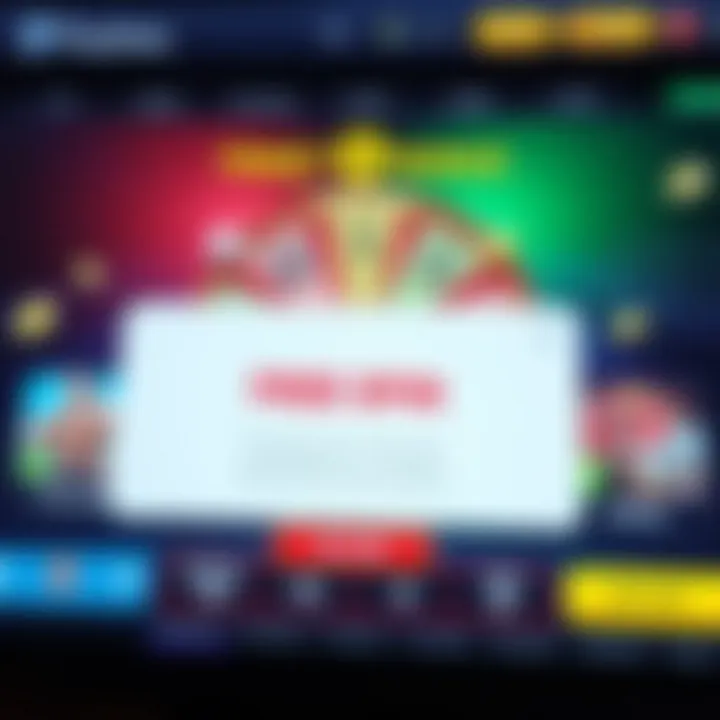 Free Spin Bonus Notification on PlayAmo Online Casino Interface User interface displaying free spin bonus notification on an online casino platform