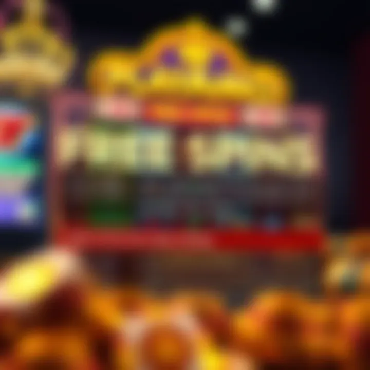 Visual guide showing terms and game restrictions for free spins bonuses on an online casino platform