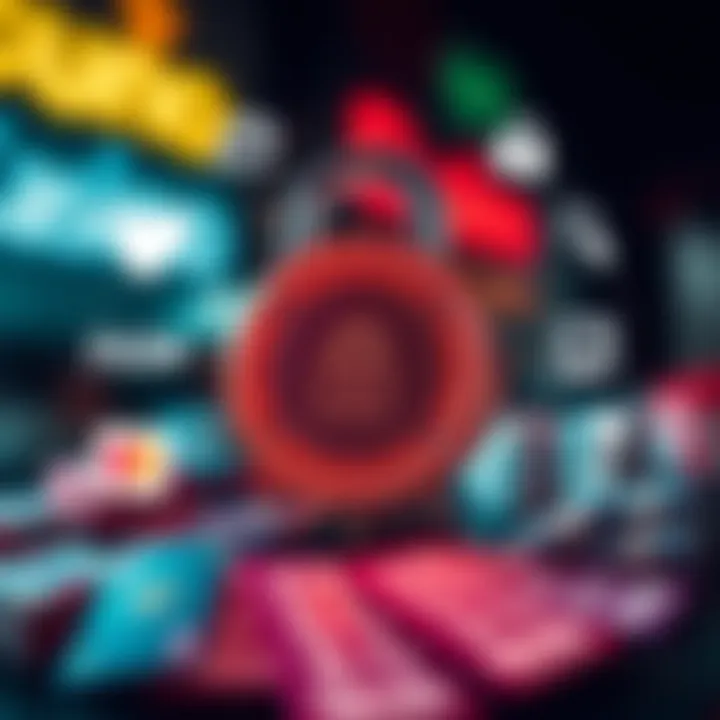 Secure online payment methods icons surrounding a digital lock symbolizing safe transactions