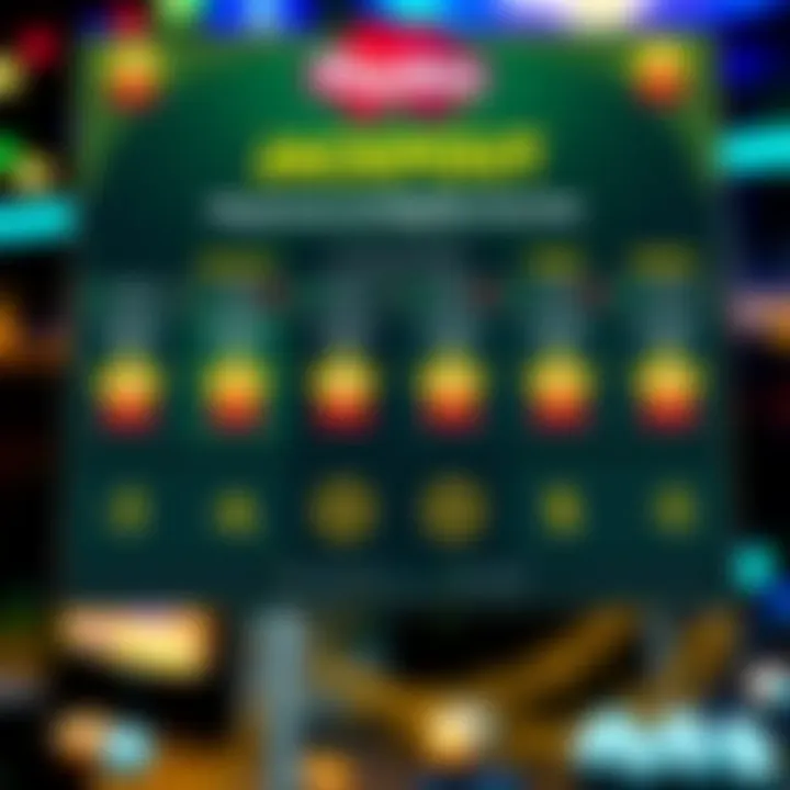 Graphical representation of jackpot payout structure illustrating prize tiers and player eligibility criteria