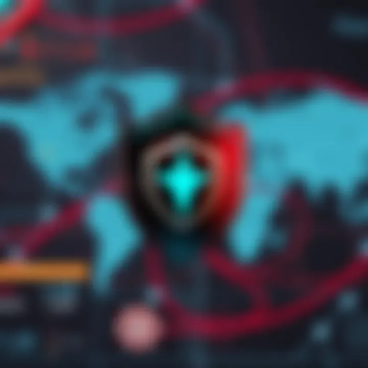 Ensuring Safety and Exploring Alternatives for Playamo Access Shield icon symbolizing online safety with a background of network connections and internet restrictions map