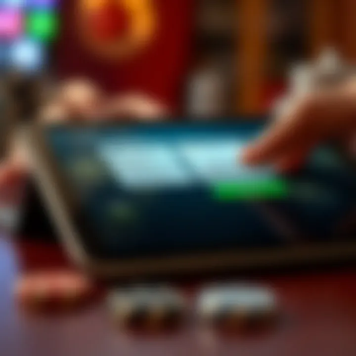 Secure Payment Methods for PlayAmo Mobile Casino Tablet showcasing secure payment options and transaction confirmation for mobile casino gaming