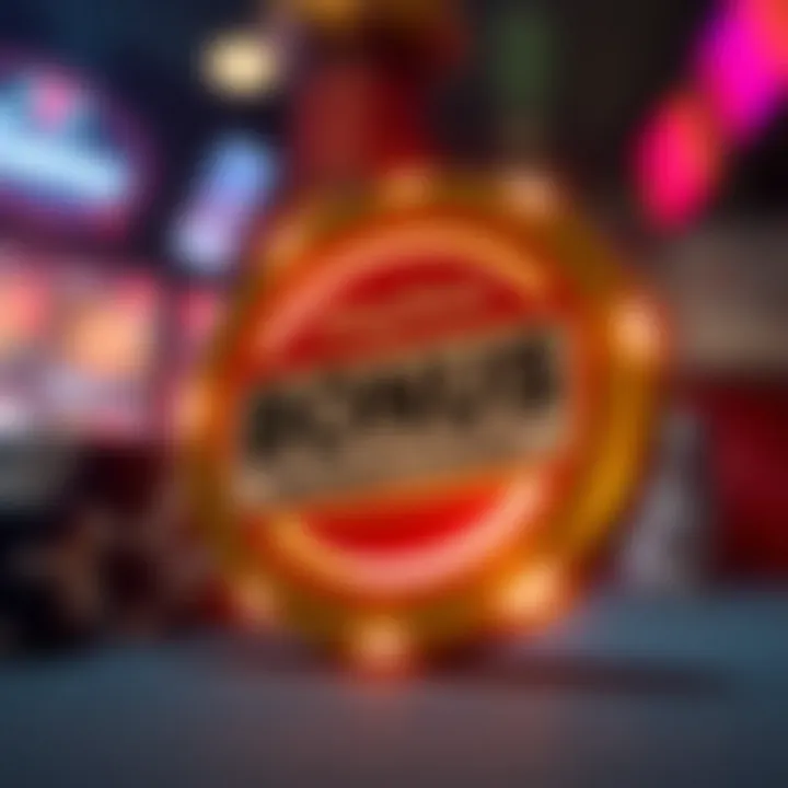 Illustration showing a glowing casino chip with a bonus code tag highlighting extra rewards at PlayAmo