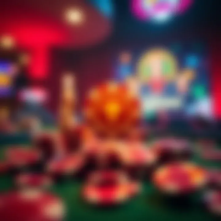 Graphic depicting a player benefiting from no deposit bonuses with casino chips and a glowing reward symbol