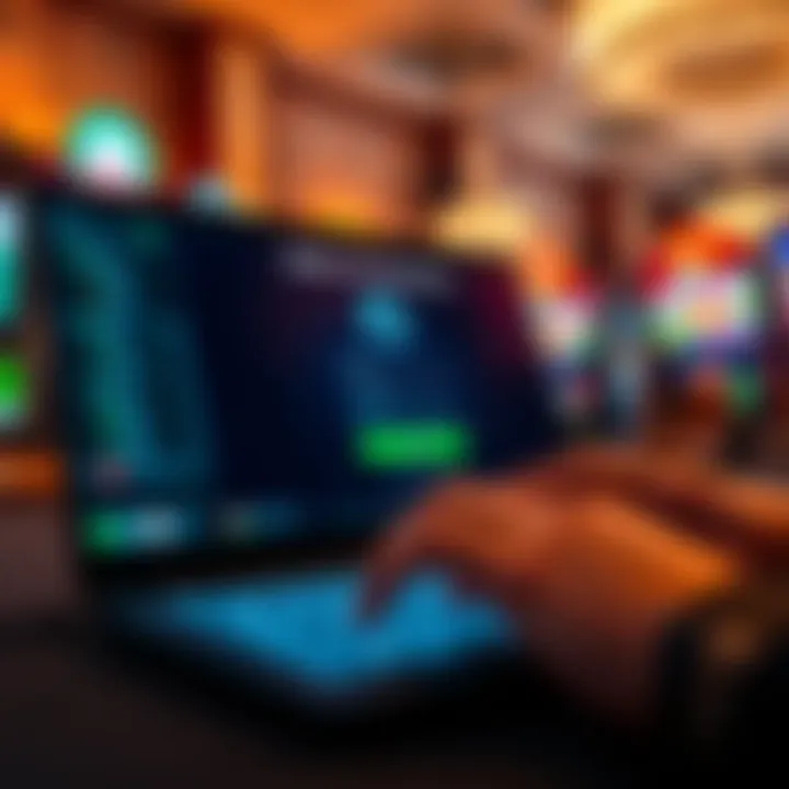 Ensuring Safety and Security in Online Gambling Safe online gambling environment with secure login interface on a digital device