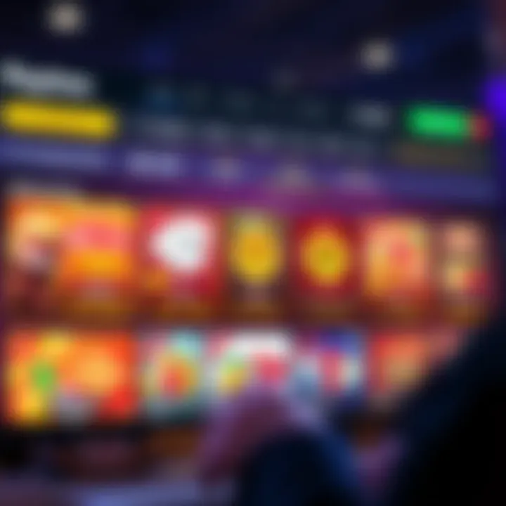 Illustration showing a digital casino interface highlighting no deposit bonuses available for players