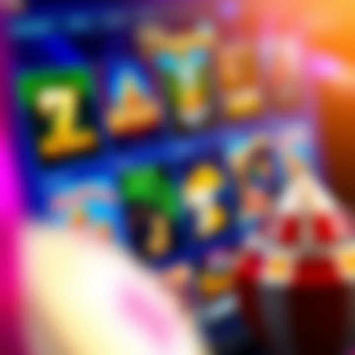 Colorful online casino game icons showcasing slots and card games on a digital platform