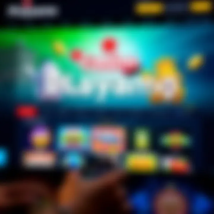 Screenshot of Playamo online casino homepage showcasing colorful game icons and navigation menu