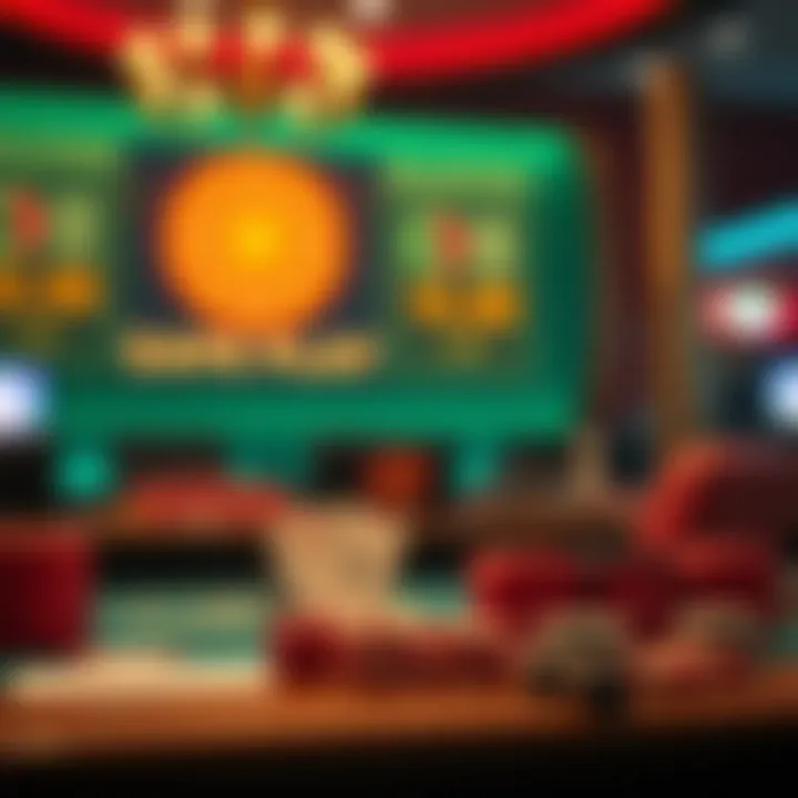 Visual representation of support and guidance tools for safe online gambling