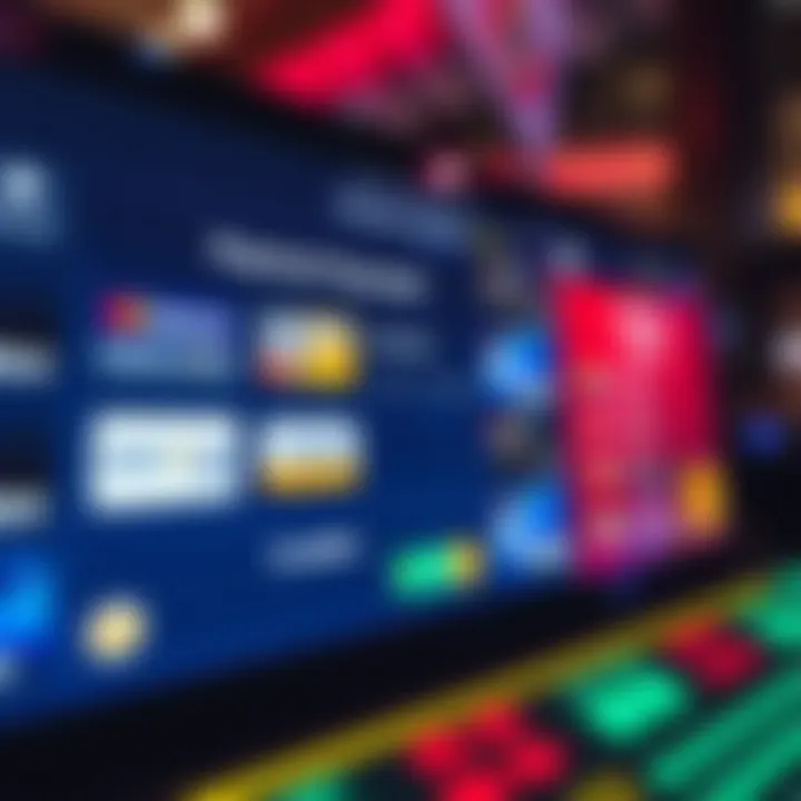 Secure online payment options including credit cards and e-wallets displayed on a digital screen