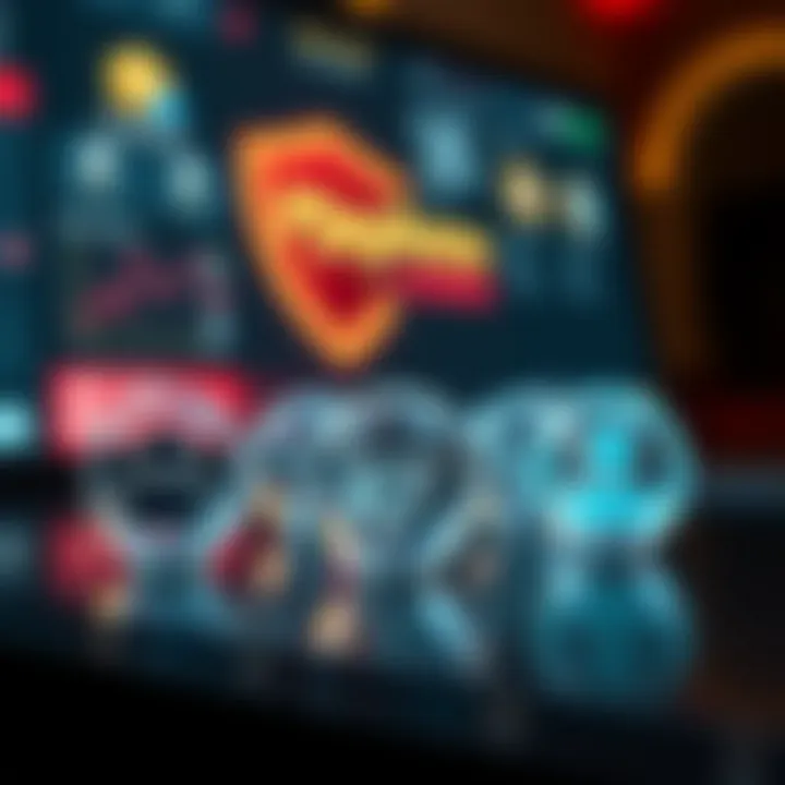 Secure online payment methods and customer support icons representing reliability