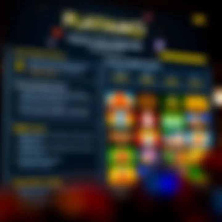 Graphic depicting a casino leaderboard with highlighted wagering terms and game options