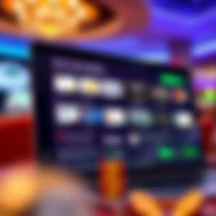 Illustration of an online casino withdrawal interface showing various payment options and transaction details