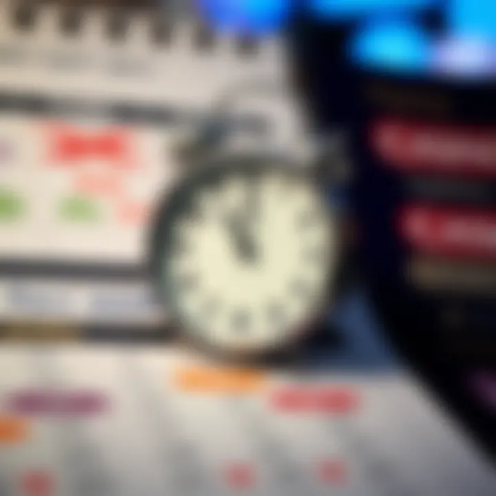 Clock overlay on a calendar depicting estimated timeframes for casino payout approvals and transfers